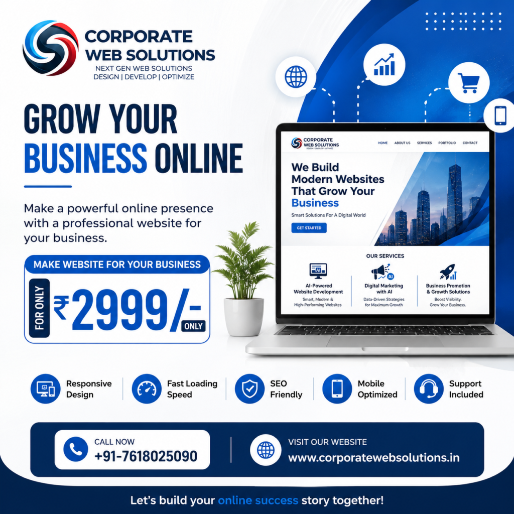 Professional business website development services