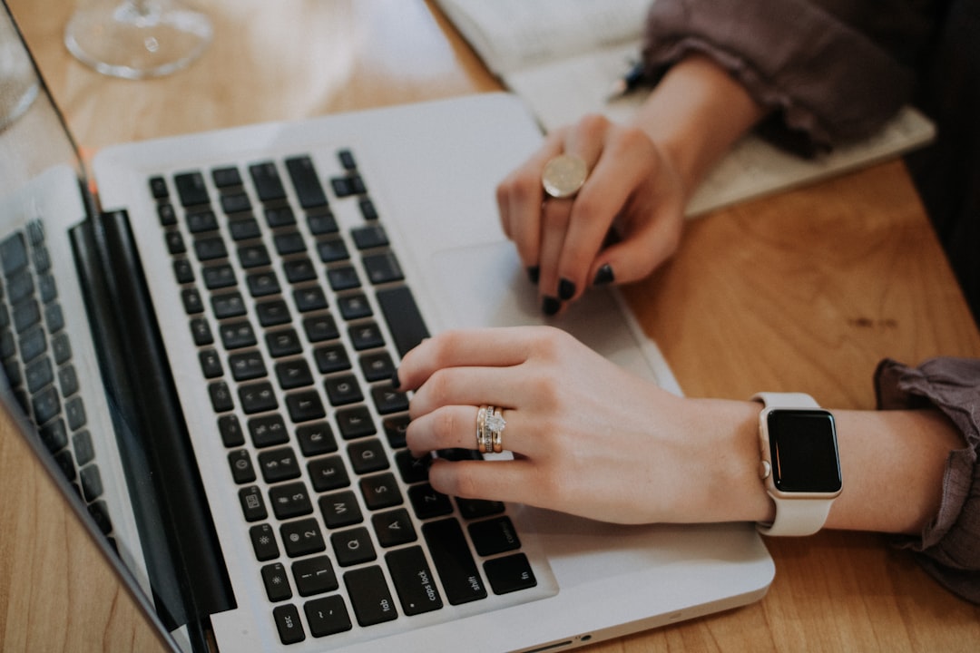 Student planning career and internship applications at a laptop